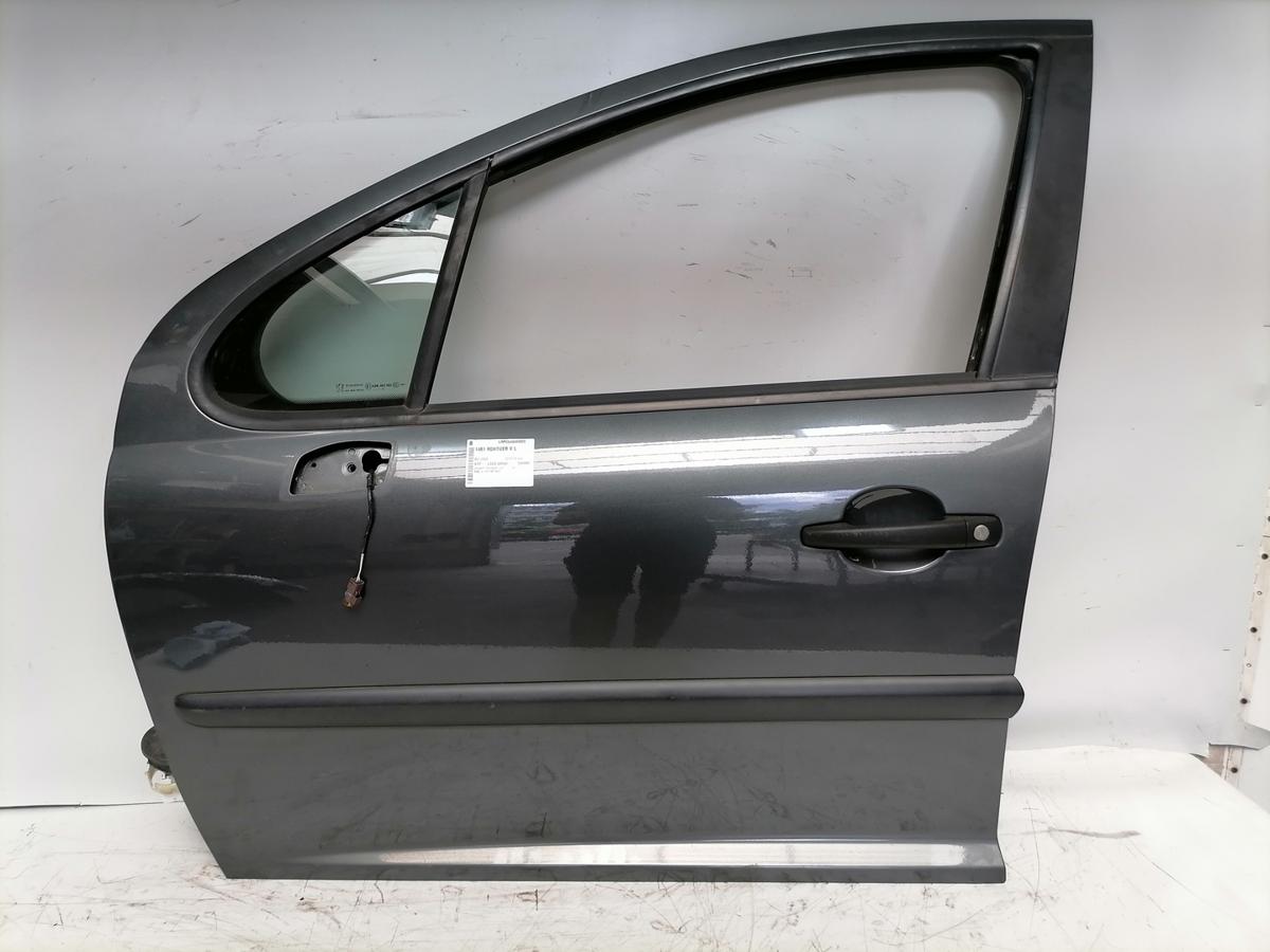 Peugeot 207 SW Kombi original T&uuml;r vorn links Fahrert&uuml;r KTP-Grau Shark BJ08